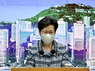 林郑月娥不介意深圳的本地生产总值超越香港。资料图片