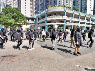 去年11月期間尚德邨曾爆發多場激烈衝突。資料圖片