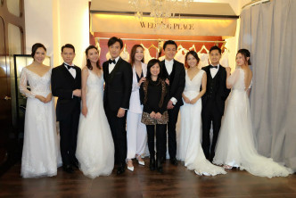 陳煒聯同黃浩然、黃心穎、朱晨麗等拍攝《法證先鋒IV》婚紗場景