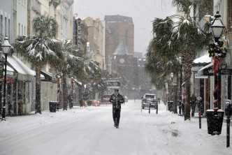 南卡羅來納州遭受暴風雪