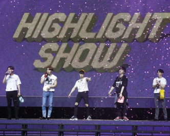 韓國五人男子組Highlight 昨晚在九展舉行「Highlight fan meeting in Hong Kong 」。