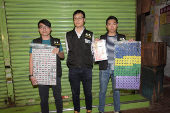 警荃灣反賭破麻雀檔，25人被捕。