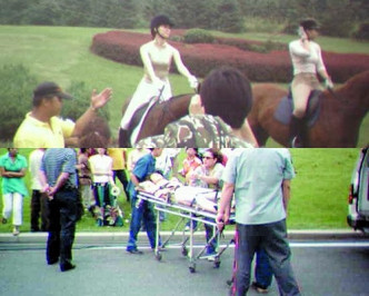 2005年赴大连拍摄广告，林志玲曾不慎堕马，导致肋骨骨折及裂伤。
