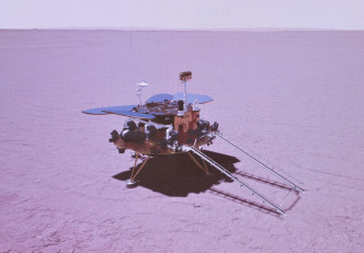 中国「天问一号」火星探测器，今成功登陆火星。新华社图片