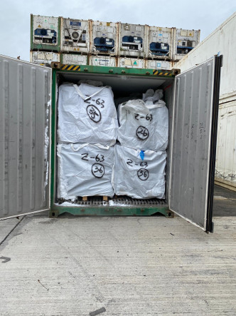 警方於10月22日在青衣一貨倉的貨櫃中尋回該批失物。警方提供
