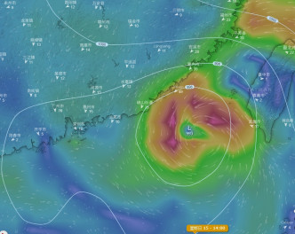 美国预报显示可能有2个热带扰动发展并先后靠近广东东部。网上图片