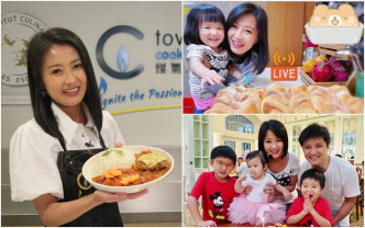 陈倩扬最近在网上平台分享亲子食谱，她觉得同仔女下厨可增进感情。