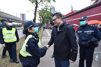警务处处长邓炳强强调要严正执法。资料图片