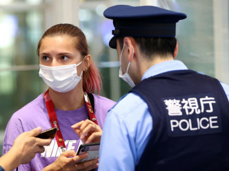白俄女跑手向東京警方求助。路透社圖片