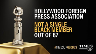 「Time's Up基金」于电影杂志刊出广告批评金球奖。