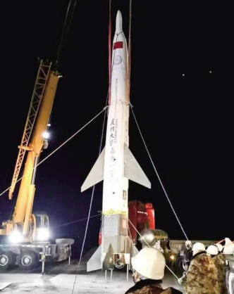 「天行Ⅰ」遙2火箭近日在大漠進行了第2次發射測試。網圖