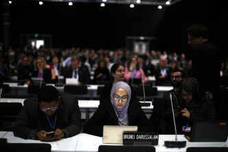 在西班牙馬德里舉行的聯合國氣候高峰會議。AP