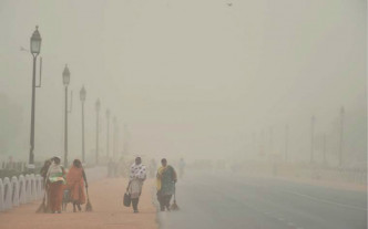 沙塵暴吹襲印度。網上圖片