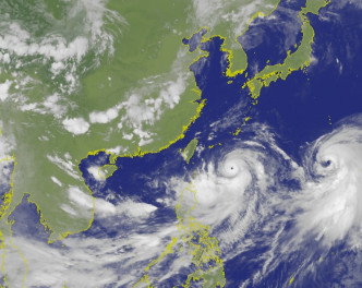 台灣中央氣象局於5點半發佈海上颱風警報，而預計最快8日淩晨發佈陸上颱風警報。網圖