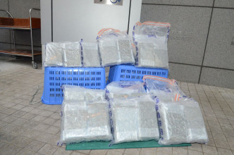 警方检获重47公斤的大麻花，总值约840万港元。