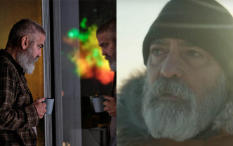 佐治古尼在新片《永夜漂流》飾演老邁的科學家，透露自己在零下40度環境拍戲，辛苦得不用化老妝都現老態。