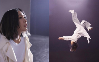 50岁刘若英为拍MV亲身上阵吊威吔，大跳后空翻。