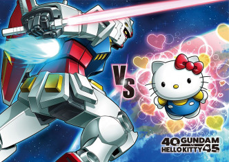两套作品今年破天荒合作并推出「Gundam vs. Hello Kitty Project」。
