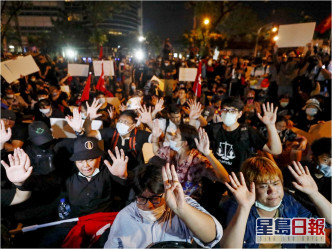 泰國示威持續。AP