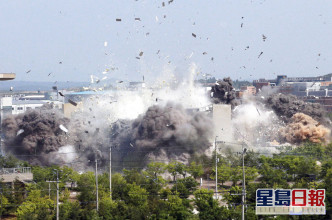 朝韓聯絡辦公室被炸。AP