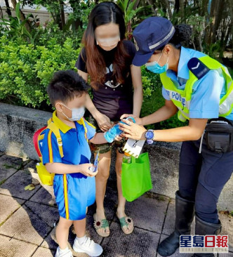 警方进行学童道路安全推广行动并加强执法。facebook图片