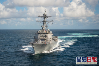 美軍配備神盾導彈防禦系統的「約翰芬恩號」（USS John Finn）驅逐艦。