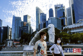 新加坡市面加強防疫措施。AP資料圖片