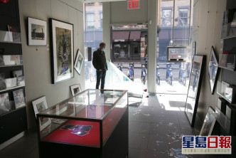 纽约商户遭大肆搜掠破坏。AP图片