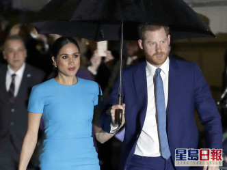 英国哈里王子及夫人梅根早前接受奥花云费的专访。AP资料图片