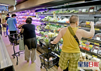 到超市購物的市民有所增加。