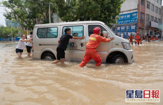 河南暴雨成災。新華社資料圖片