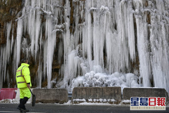 西班牙遭受暴風雪吹襲。AP圖片