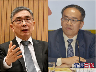 劉怡翔（左）預料會離任，由金融發展局行政總監許正宇（右）接替。資料圖片