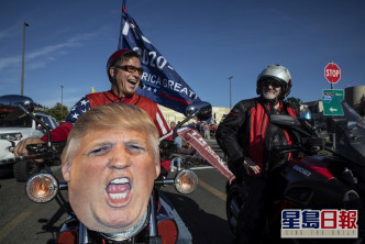 在波特蘭市一批支持和反對總統特朗普的人士發生衝突。AP圖片