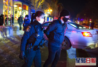 魁北克省有民眾被捕。AP資料圖片
