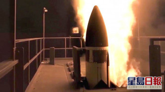 SM-3飛彈的發射瞬間。