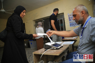 是次伊拉克國會選舉有超過四成投票率。AP圖片