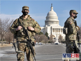華盛頓國會山莊及周圍一帶地區採取嚴密保安措施。AP
