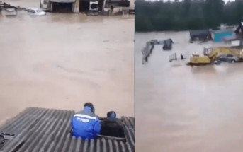 俄羅斯中部暴雨致水壩決堤 數村莊緊急疏散數十人 居民屋頂待救