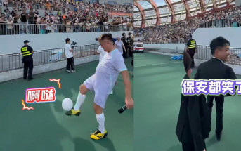 74歲陳百祥球技差冇得牙擦？踢足球上看台兩度失敗惹保安恥笑  晶女郎都成功顏面盡失