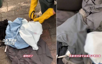 江西女嚟Ｍ試4裙留漬拒買  店主嬲爆怒剪染血時裝