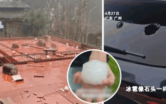 廣州3級強龍捲釀5死33傷 掀起房頂冰雹砸穿桌子
