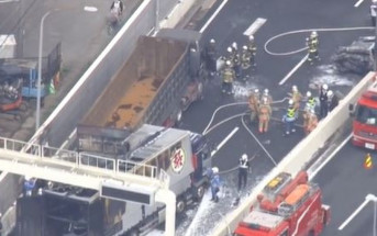 日本埼玉縣高速公路7車連環撞！  至少3車起火致3人死亡、