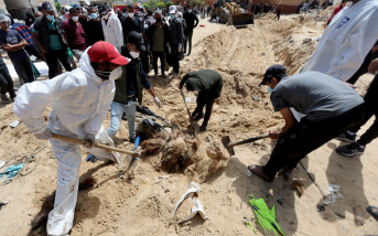 加沙醫院亂葬崗發現近300具遺體   部份手腳被綁疑遭處決