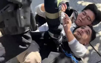 街頭MMA | 山東男西班牙鎖喉擒賊 路人齊拍掌 | 有片