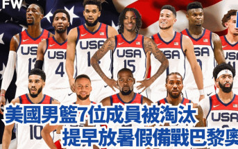 NBA季後賽│美國男籃7位成員被淘汰 提早放暑假備戰巴黎奧運