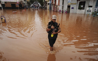巴西南部遭受80年來最嚴重的洪水襲擊 至少39人死亡 68人失蹤