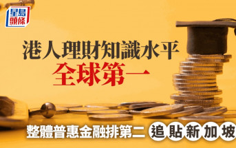 香港普惠金融排名全球第二 理財知識疫後領先世界