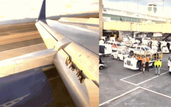 聯合航空波音客機飛行途中機翼受損　緊急降落丹佛機場  FAA調查