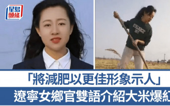 遼寧美女鄉官流利英文加方言介紹特產爆紅  已售逾20萬斤大米｜有片